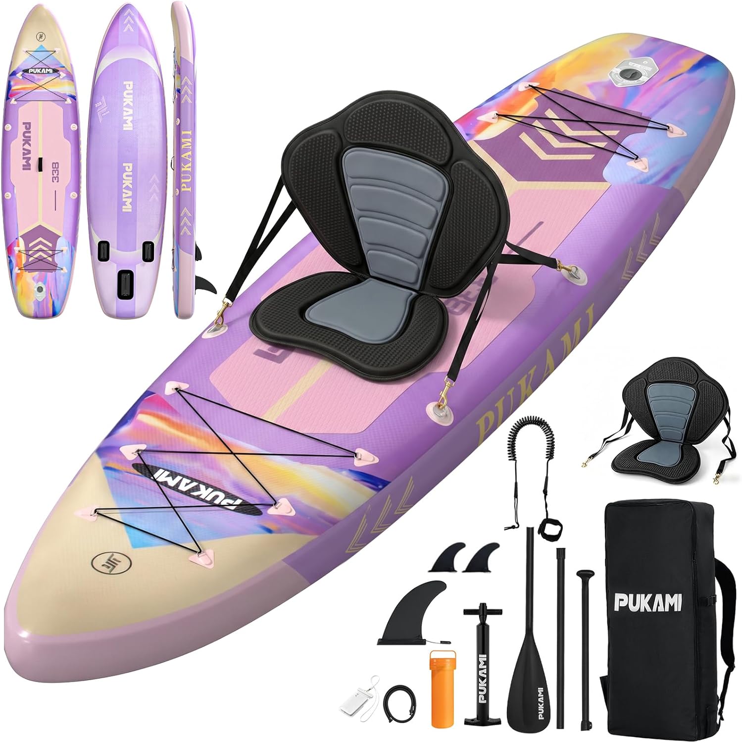 Fishing Kayak Paddle - لوح تزلج قابل للنفخ عريض جدًا،