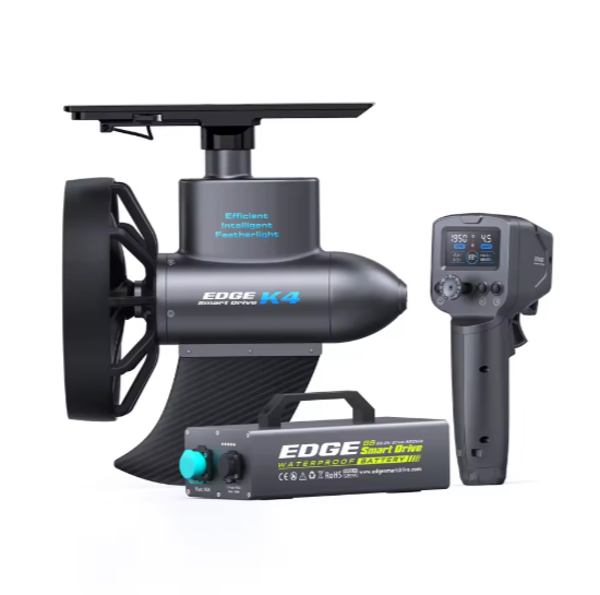 محرك كهربائي EDGE K4 Smart Dri - مراجعة Fishing Kayak Trolling Motor وسعره