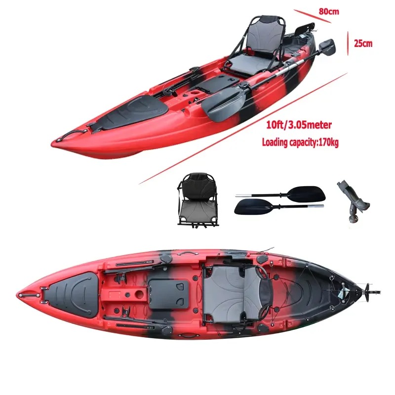 قارب كاياك للصيد بمقعد واحد بط - مراجعة Fishing Kayak Paddle وسعره